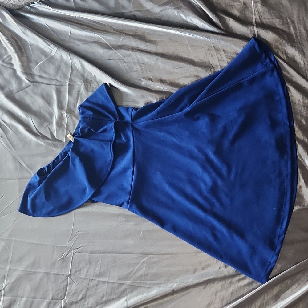Blue One Shoulder Dress